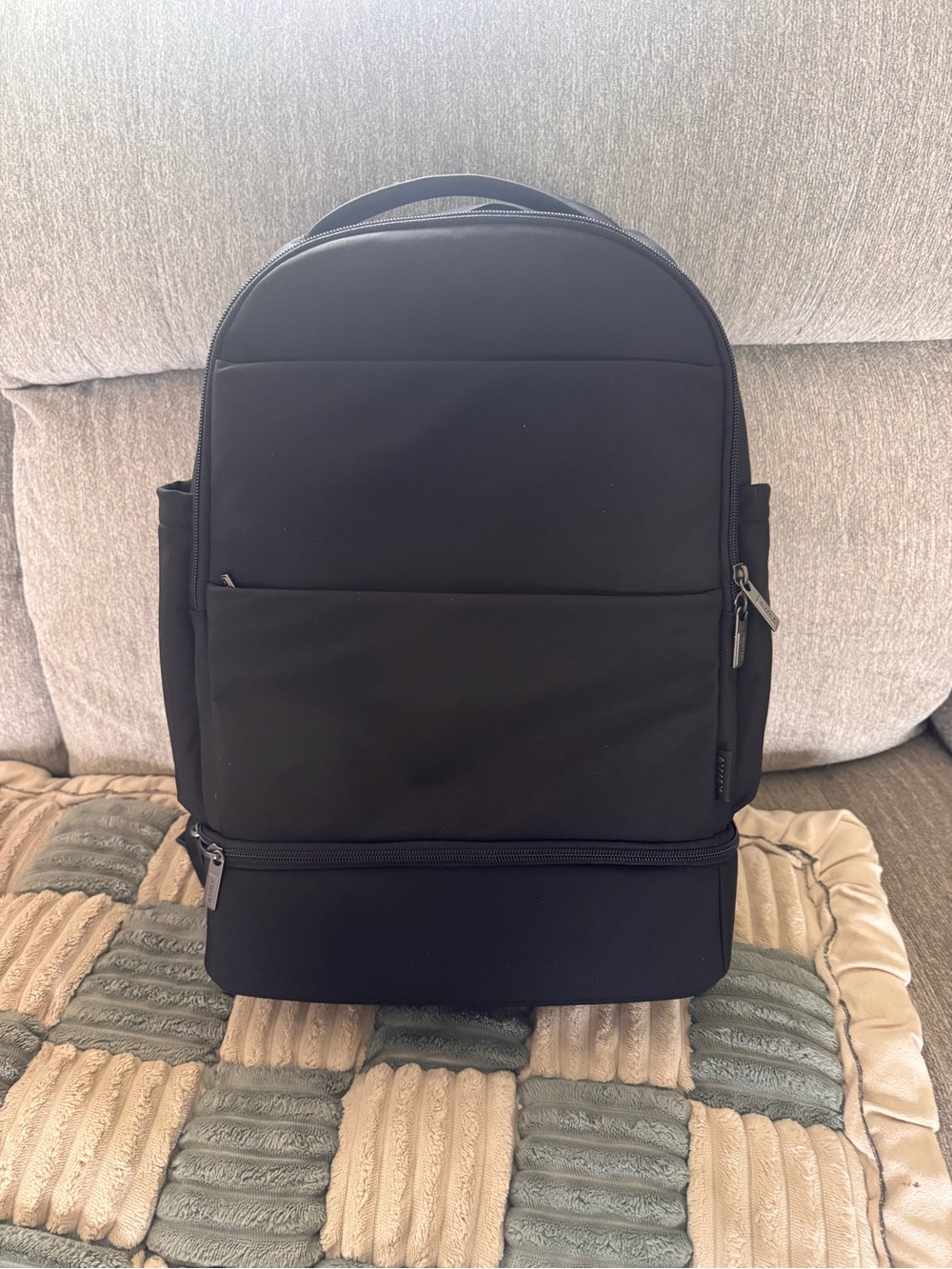 Away Double Diaper Backpack with accessories